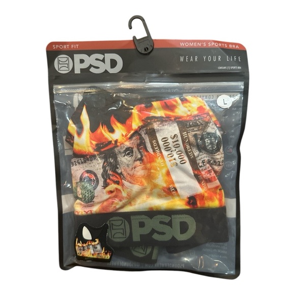 PSD Underwear Women's Lit 100 Sports Bra - Multi Size L - Picture 6 of 8